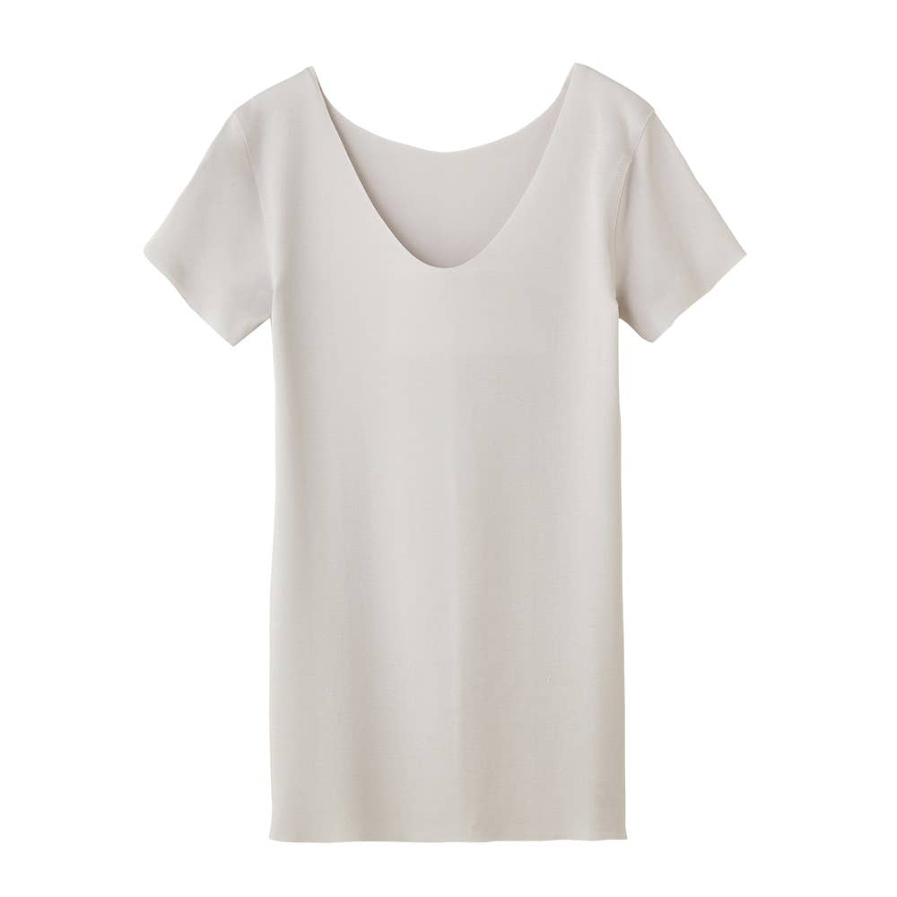 さらさら強撚綿 2分袖インナー レディース Sale レディース