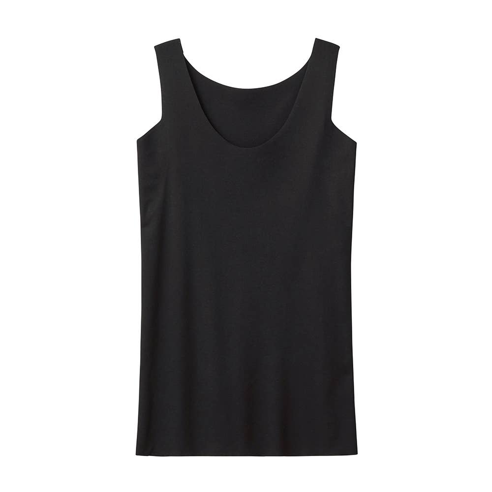 【軽のび綿レーヨン】汗取り付きラン型インナー【SALE】 KL7653EC ブラック