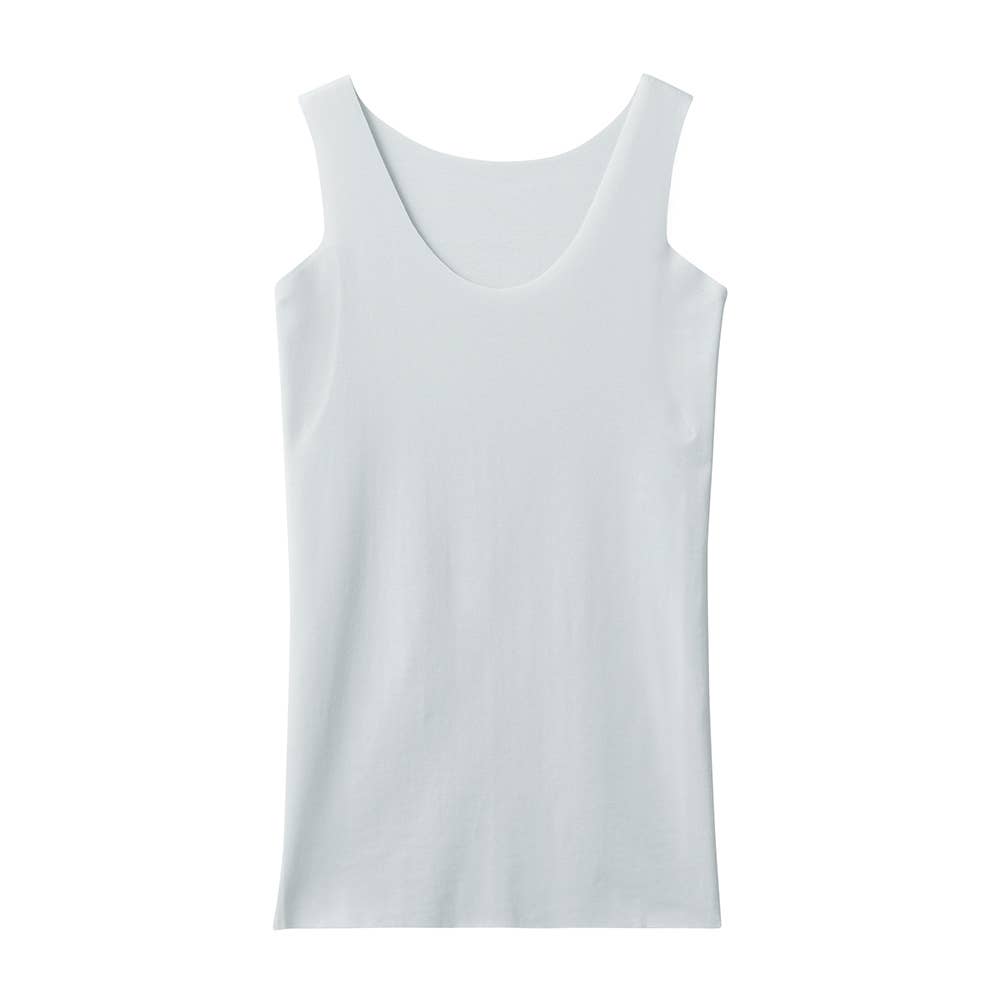 【ひんやり軽のび綿混】汗取り付ラン型インナー KL7653R ライトグレー