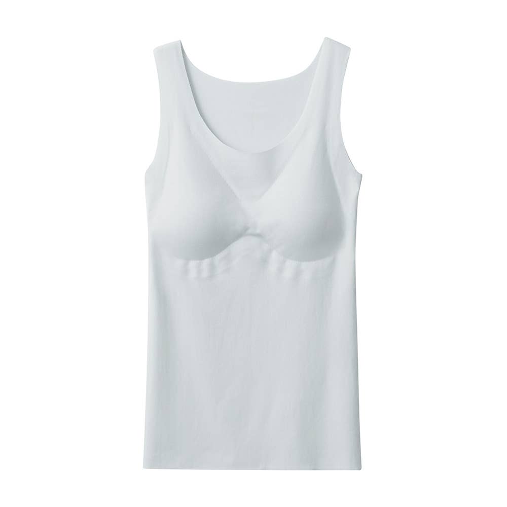 Cool, lightweight, stretchy cotton blend run-shaped innerwear (with padding) KL7658R Light Gray