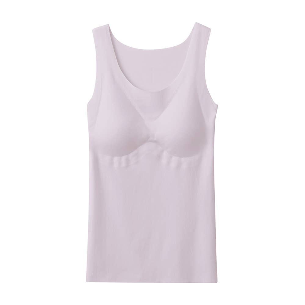 Cool, lightweight, stretchy cotton blend orchid-shaped innerwear (with pad) KL7658R Pale Lilac