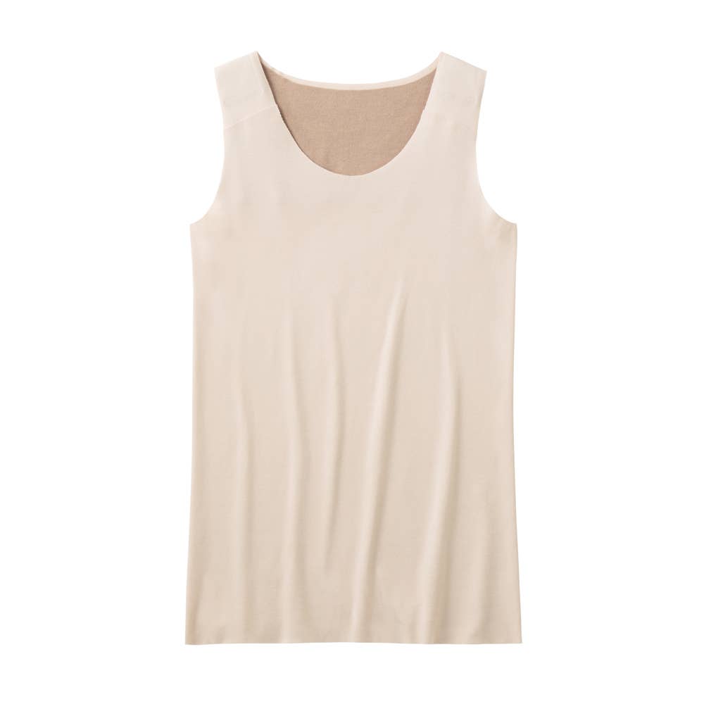 【部分保温】タンクトップ KL9754P スイートベージュ