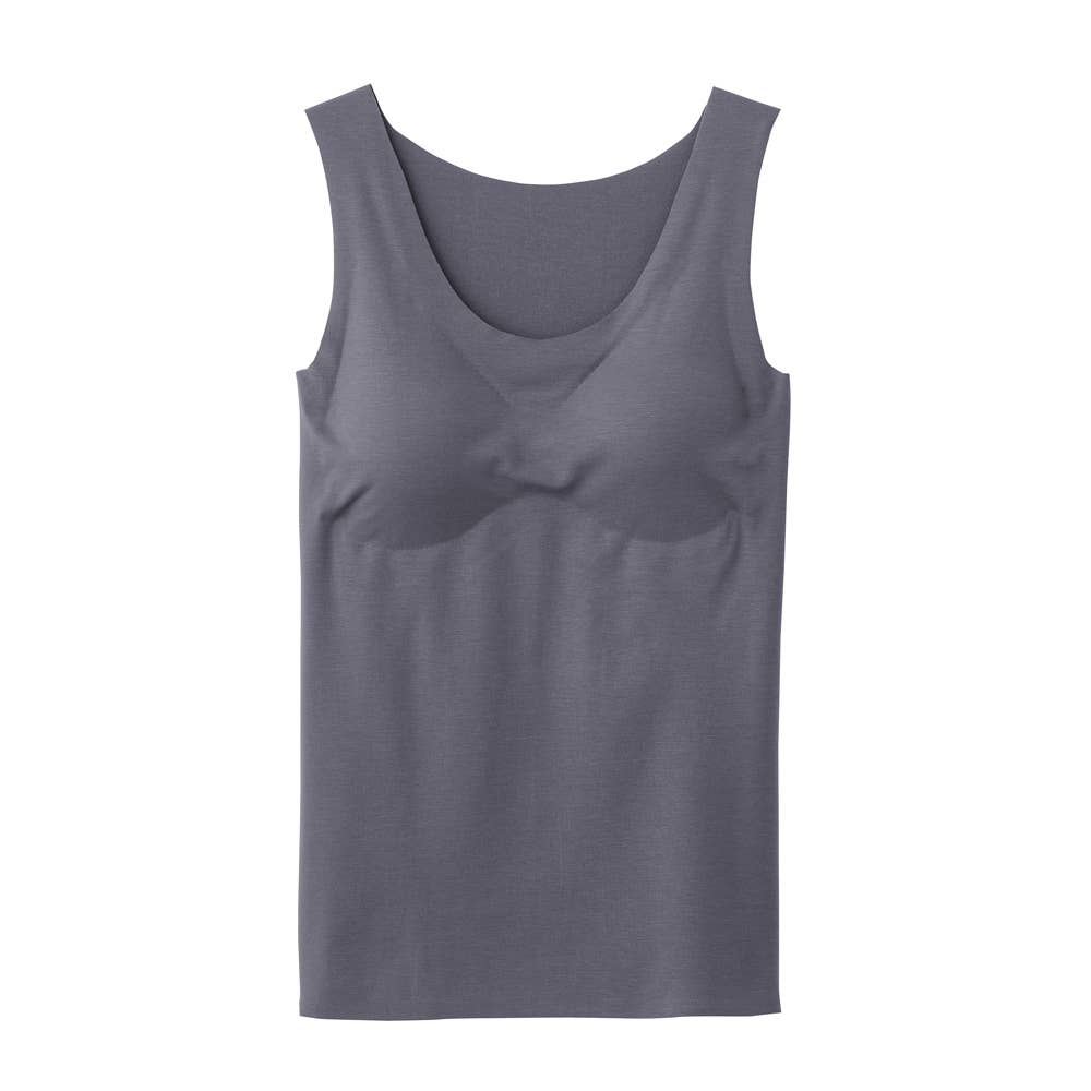 【吸湿発熱】ラン型ウォーマー（パッド付） KL9858N グレイッシュブルー