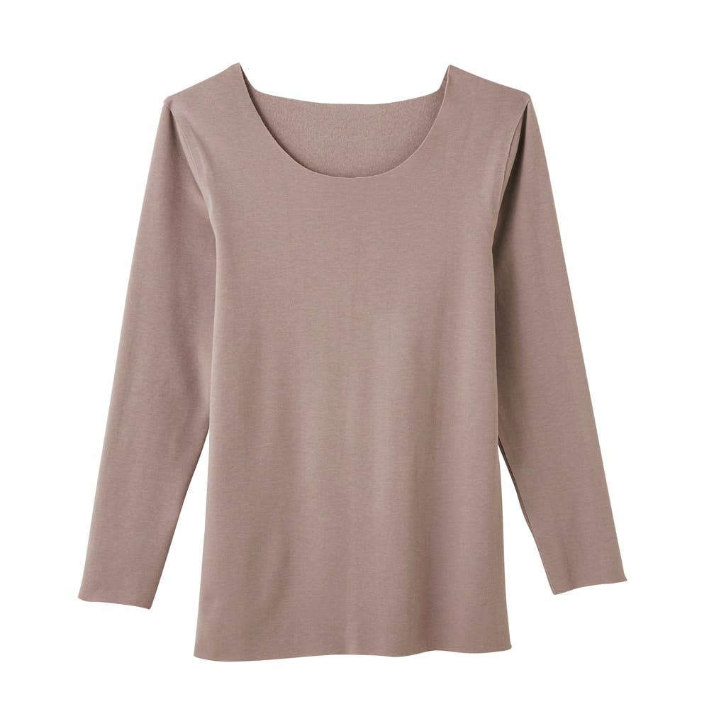 【綿混起毛】8分袖ウォーマー KL9946R ベールブラウン