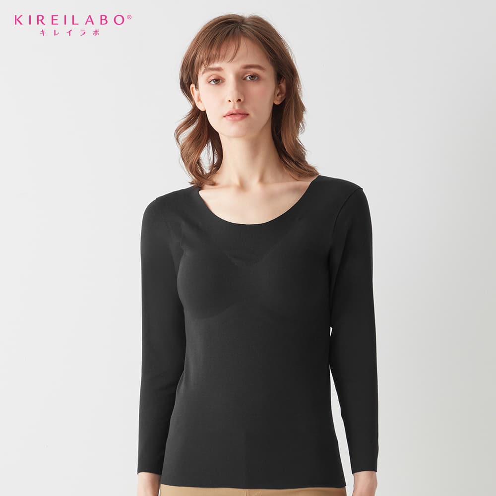  30%OFF！KIREILABO(キレイラボ) 【綿混起毛】8分袖ウォーマー（パッド付）（レディース）【SALE】 ボルドー L