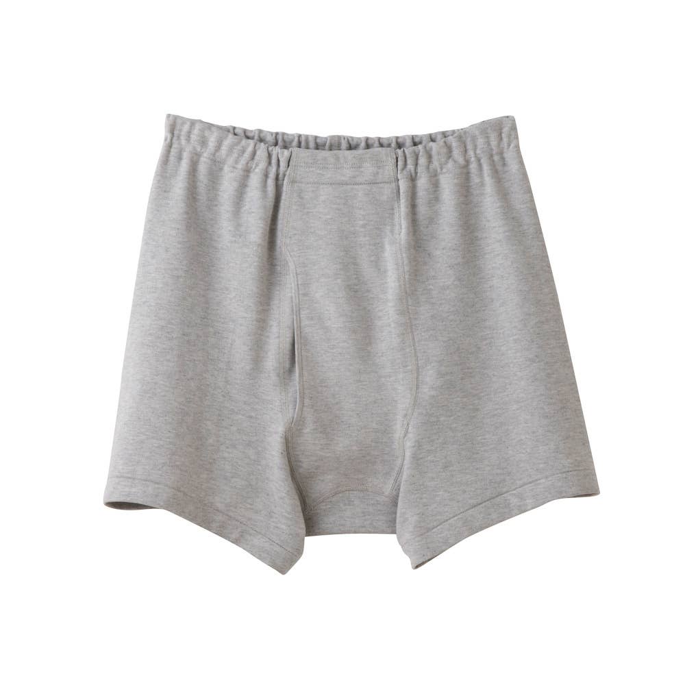 ソフトトランクス（前あき）(まとめ買い) KW2092 グレーモク