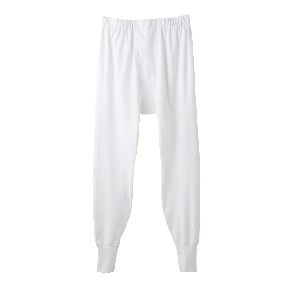 長ズボン下（前あき）(まとめ買い) KW3002 ホワイト