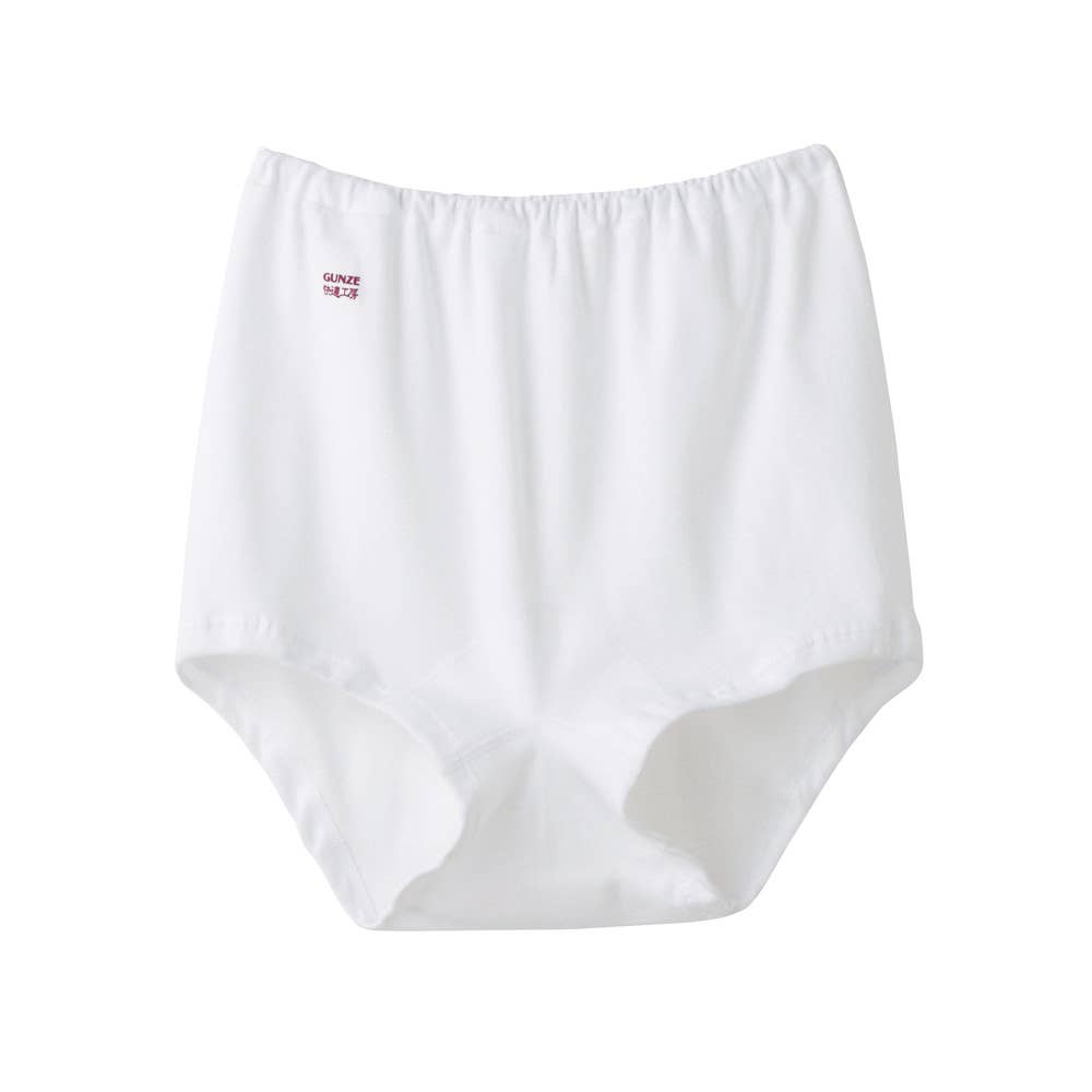 ゆったり 綿100% レースなし ズロース(まとめ買い) KW3068 ホワイト