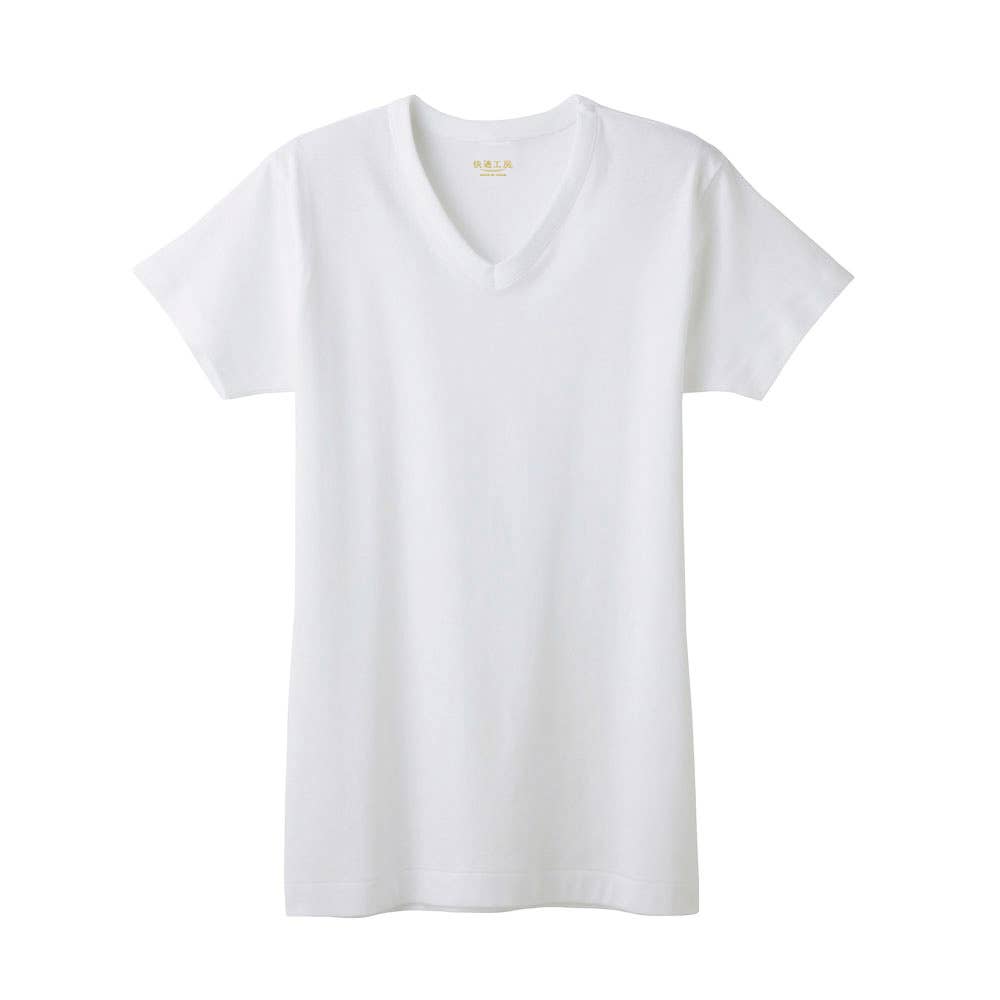 半袖Ｖ首(まとめ買い) KW5015 ホワイト
