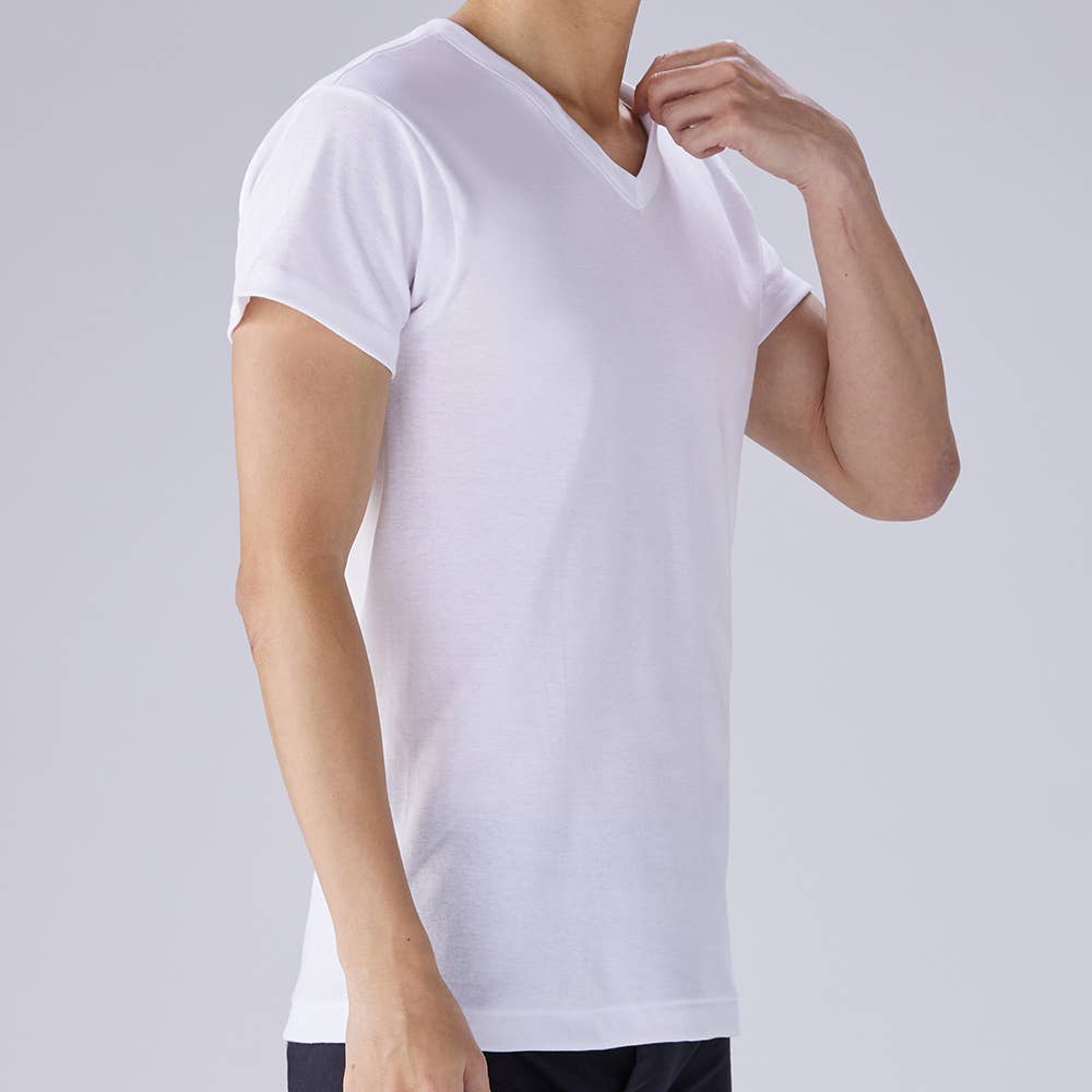 半袖V首(まとめ買い) KW5015 E14
