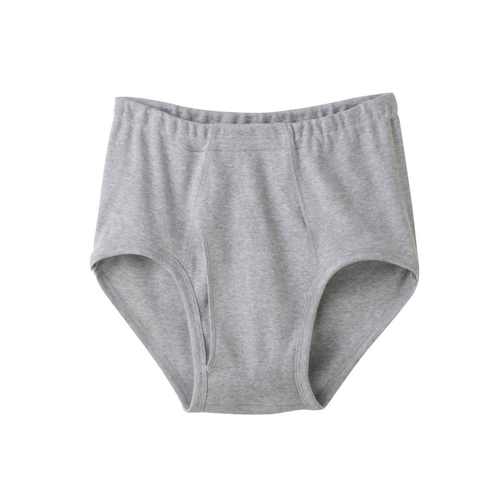 天引きブリーフ（前あき）(まとめ買い) KW5031 グレーモク