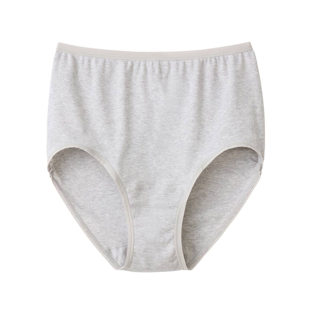 ゆったり 綿100% レースなし レギュラーショーツ(まとめ買い) KW5071 グレーモク
