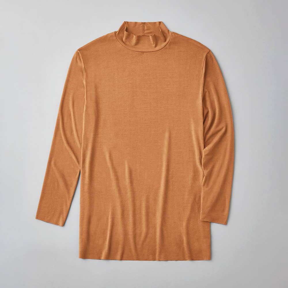 ハイネック長袖 MA1010N ライトブラウン