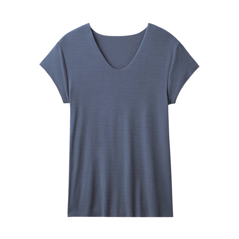 半袖UネックTシャツ【SALE】 MA4015 ネービーブルー
