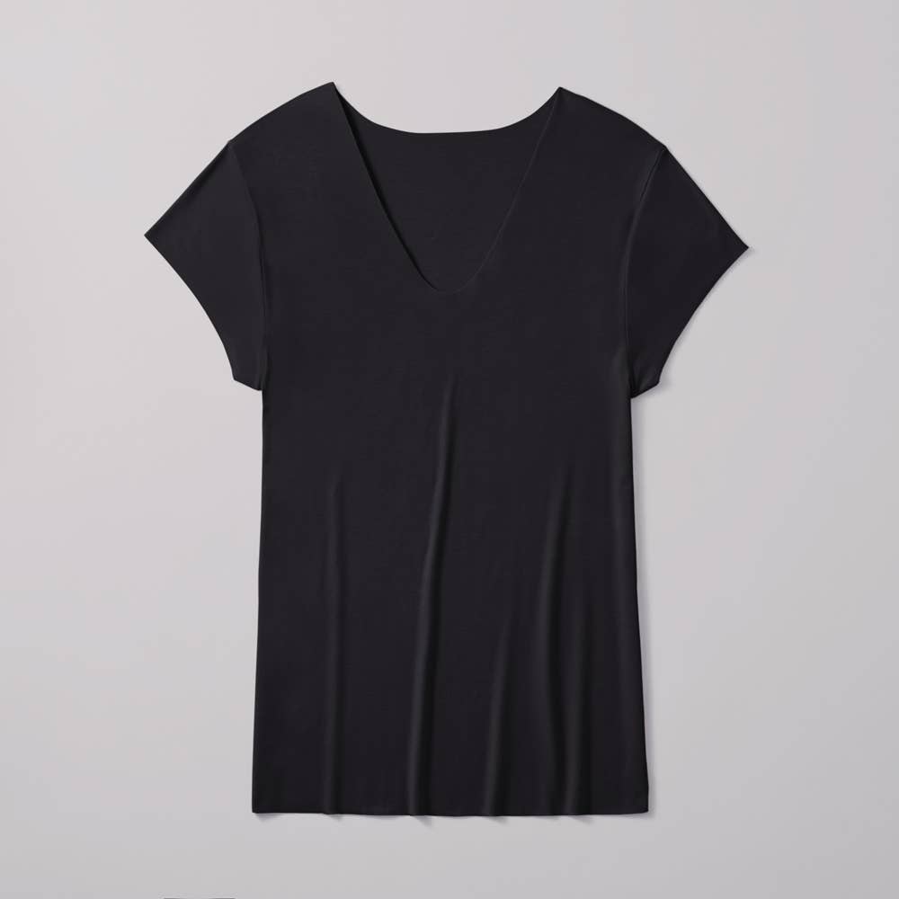 半袖UネックTシャツ【SALE】 MA4015 ブラック