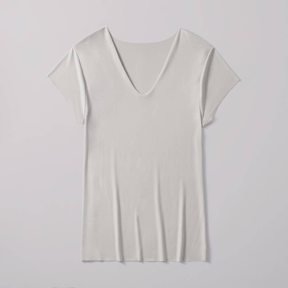 半袖UネックTシャツ【SALE】 MA4015 ライトグレー
