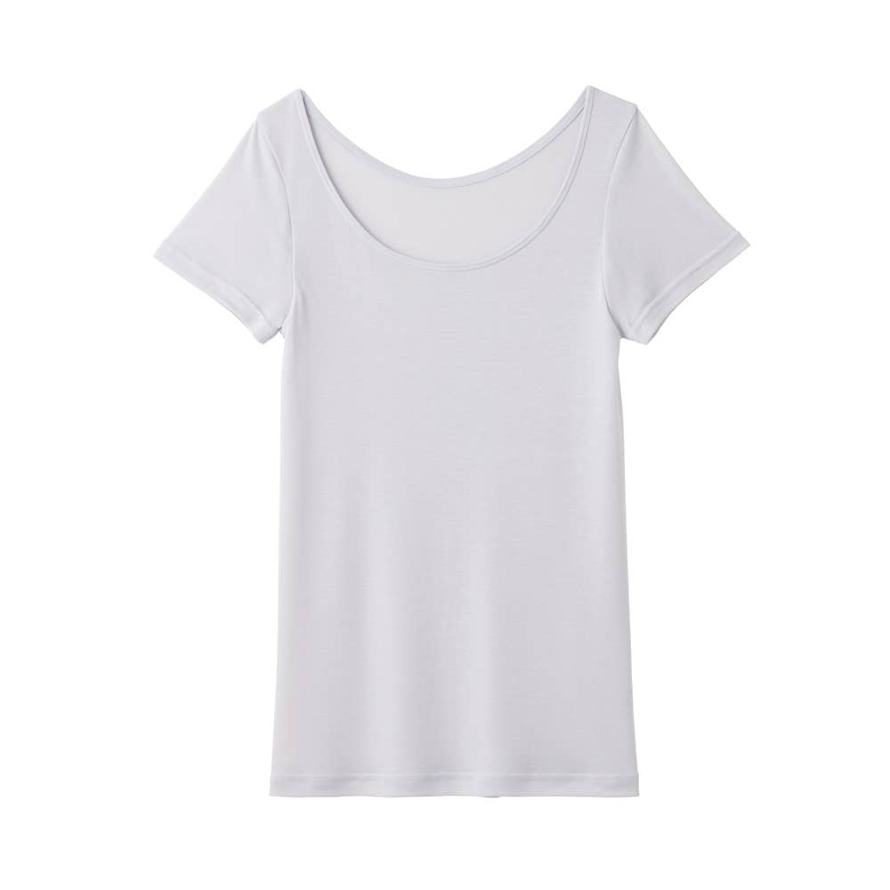 【アセドロン】汗取り付き2分袖インナー MC0051P パールグレー