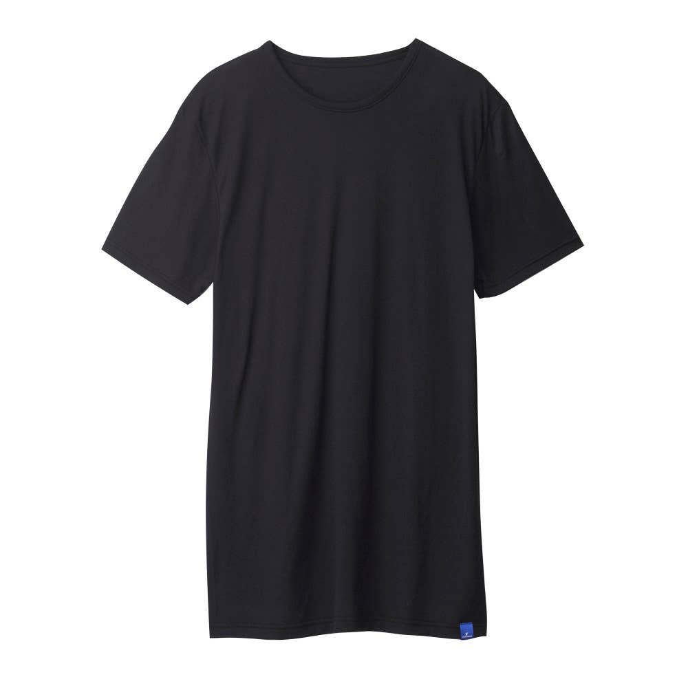 【圧巻の通気性】クルーネックＴシャツ（丸首）【SALE】 MC1813B ブラック