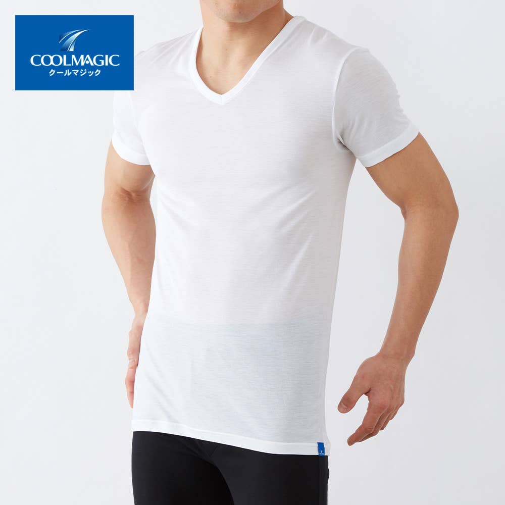 【圧巻の通気性】 Vネックシャツ(V首)