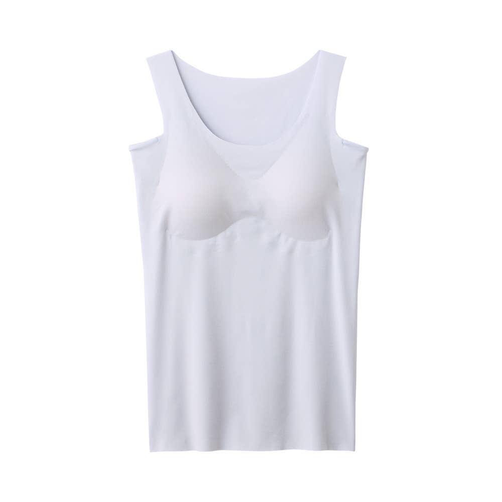 【アセドロン】汗取り付きカップ付きタンクトップ MC2058P ライトブルー