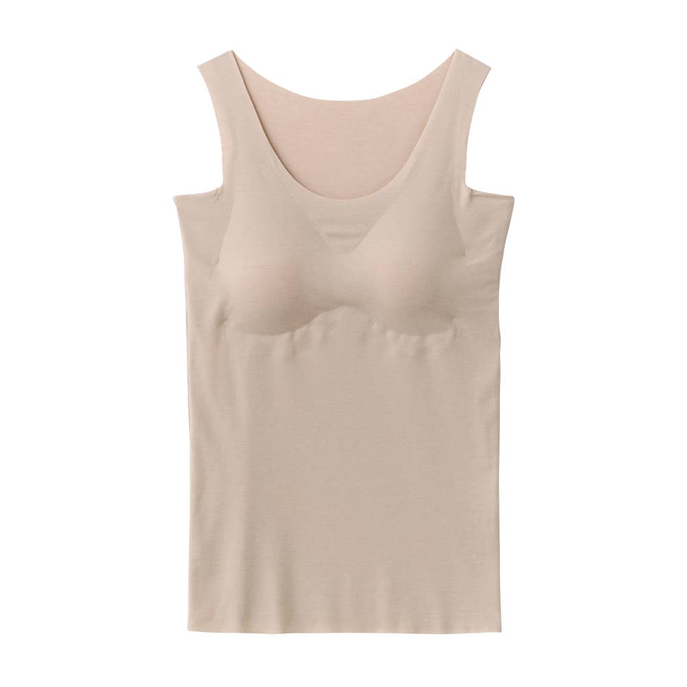 【アセドロン】汗取り付きブラトップ MC2058P ベージュヘザー