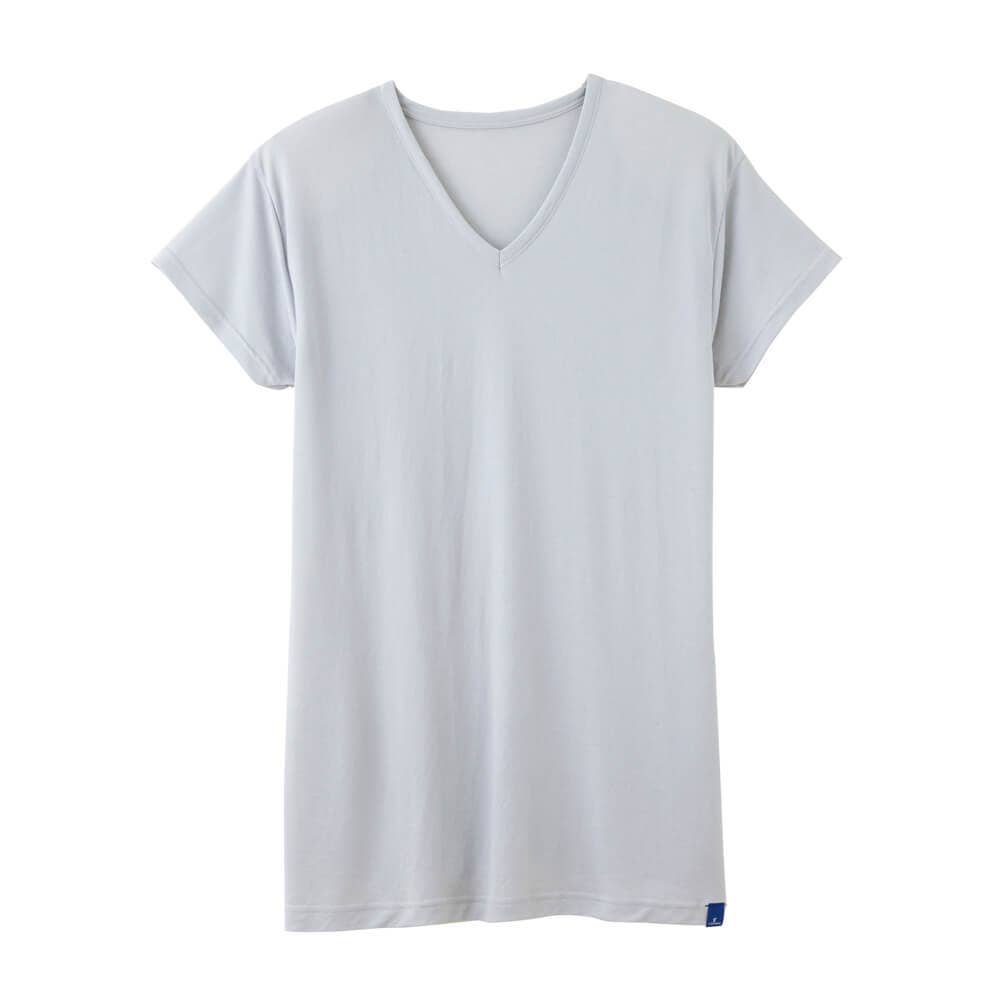 カノコ素材 汗とり付ｖネックｔシャツ 短袖 ｖ首 メンズ Sale M ホワイト メンズ