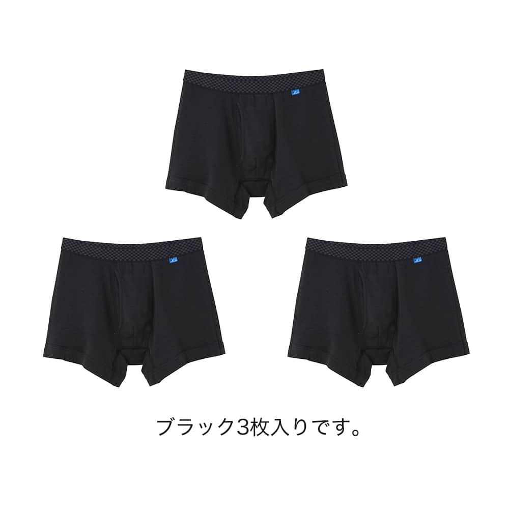 パンツの日限定セット】メッシュボクサー（前とじ）（同色3枚