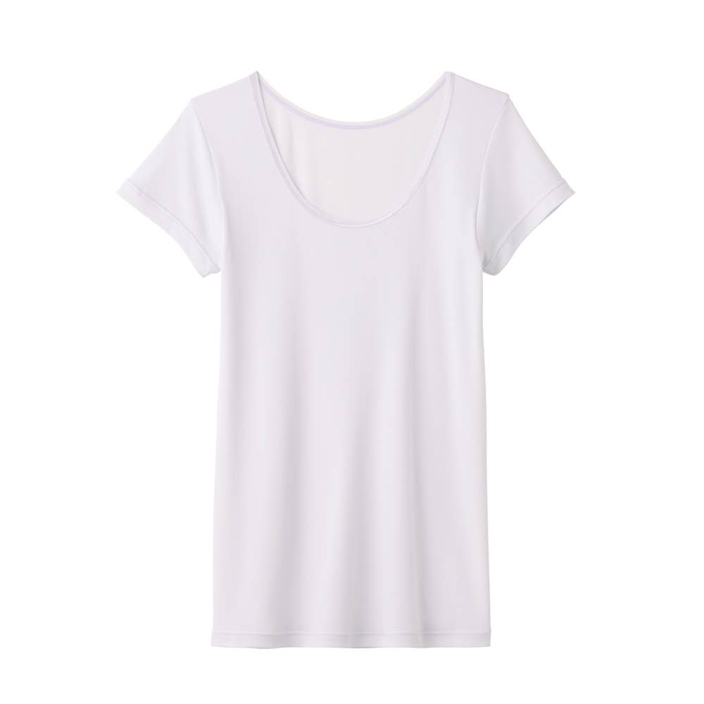 【着る日焼け止め】汗取り付き2分袖インナー MC6051N スイートアクア