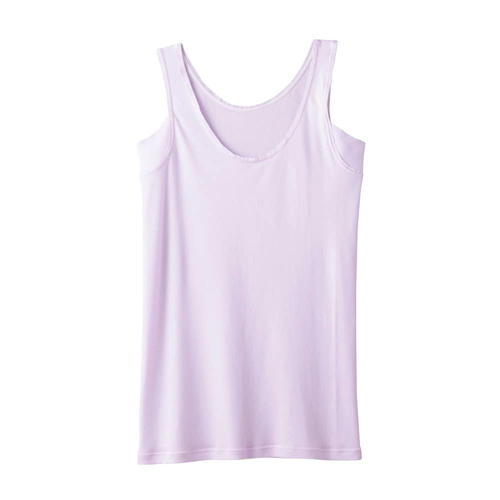 【着る日焼け止め(UVカット付)】汗取り付タンクトップ MC6053 ペールライラック