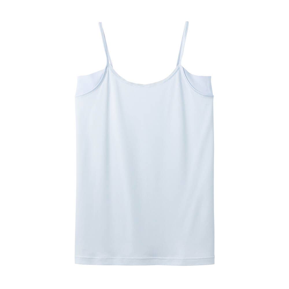 【着る日焼け止め(UVカット付)】汗取り付キャミソール MC6057 ホワイトサックス