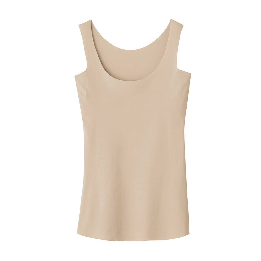 【素肌さらり】 汗取り付きラン型インナー MC7153Z ノーブルベージュ