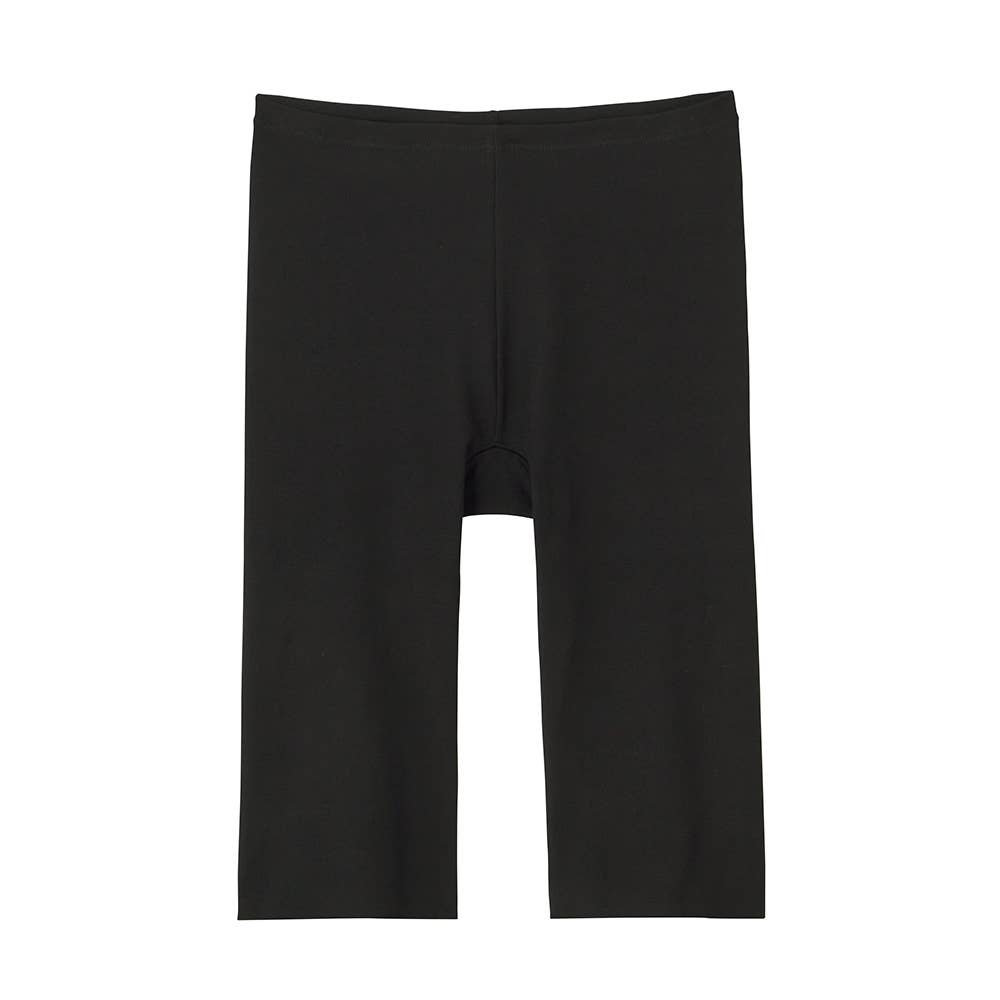 【素肌さらり】 レギュラーショーツ (５分丈) MC7166Z ブラック