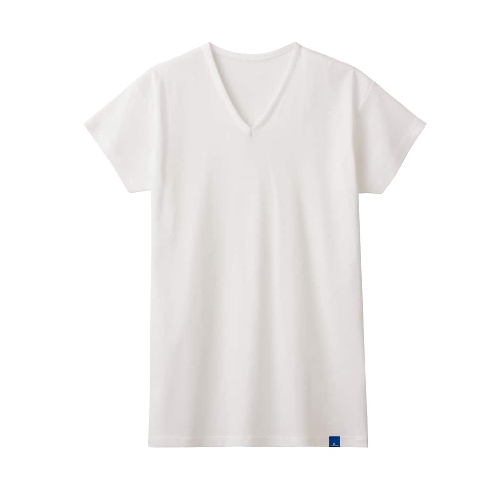 100 天然冷感 汗取りvﾈｯｸtｼｬﾂ メンズ Mca512 メンズ トップス