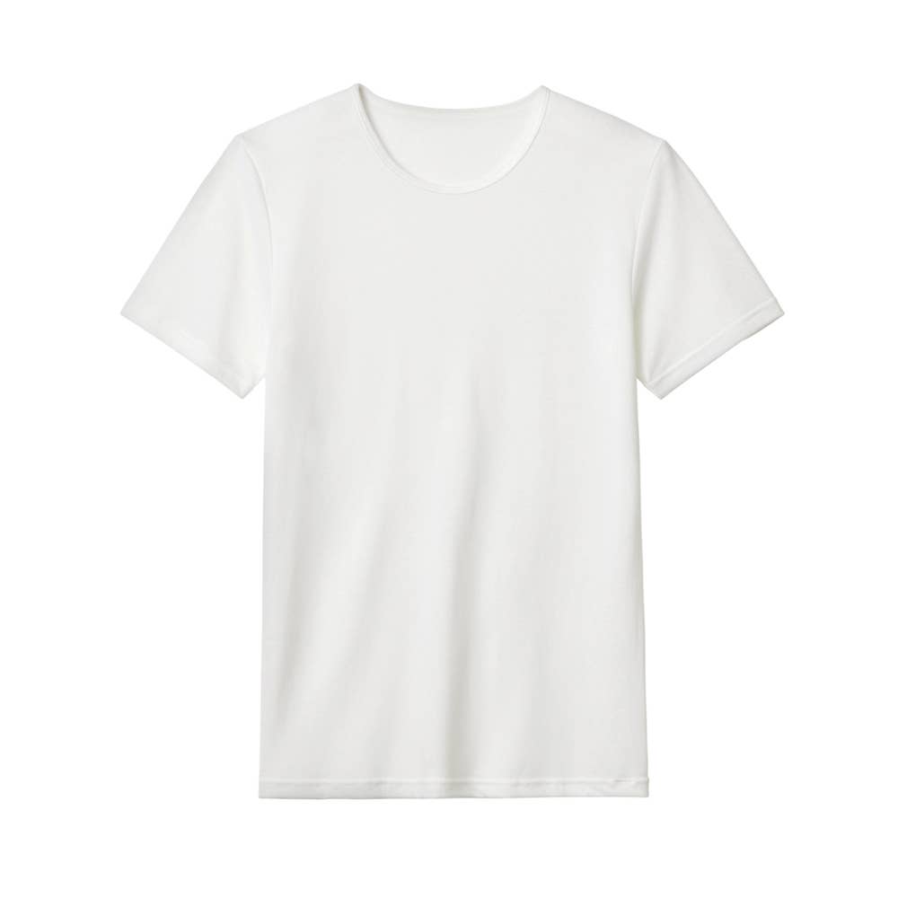 インナー トップス 肌着 1枚 クルーネックTシャツ メンズ　ホワイト 白 メンズ下着 インナーシャツ 肌着 メンズ 肌着Tシャツ ホワイト