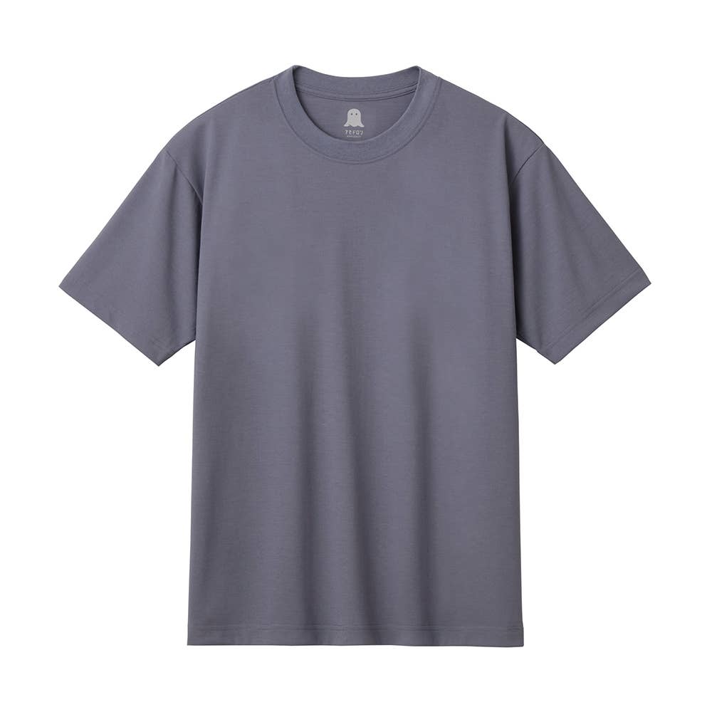 【アセドロン】クルーネックアウターTシャツ(丸首) MCA813 スモークブルー