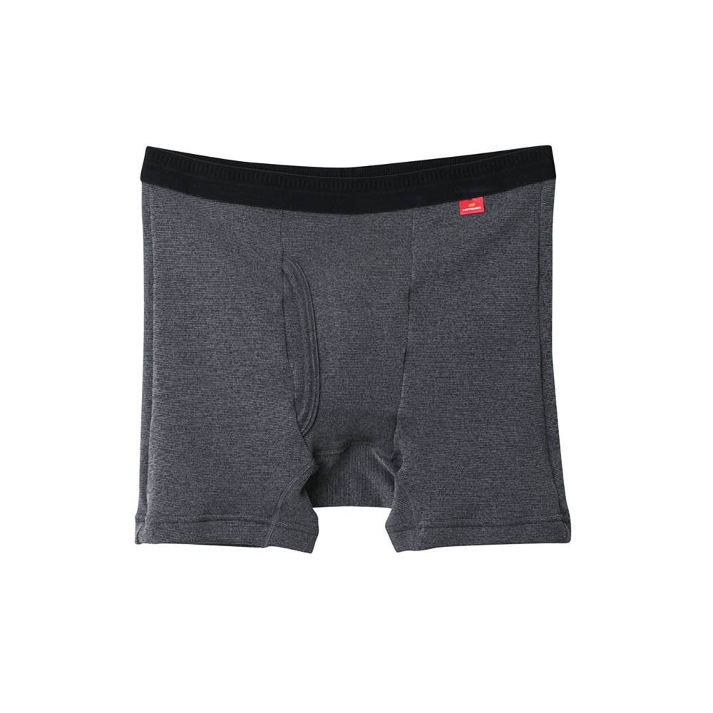 【寒さ知らず】ボクサーパンツ（前あき） MH0780V ブラックモク