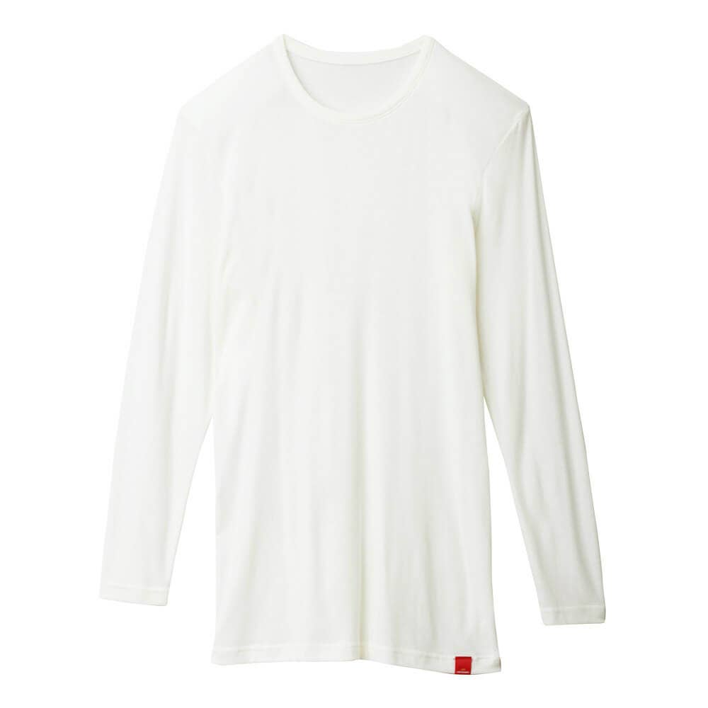 うまーお　腕周り17cm 柔らか温か】9分袖シャツ(丸首)(メンズ) MH1908: メンズ トップス