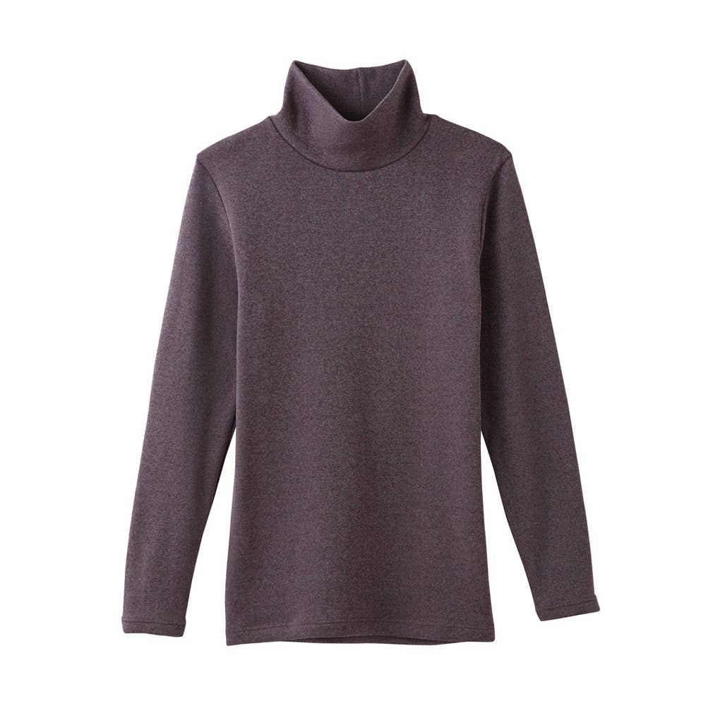 【寒さ知らず】ハイネック長袖Ｔシャツ MH5645K Mラベンダー