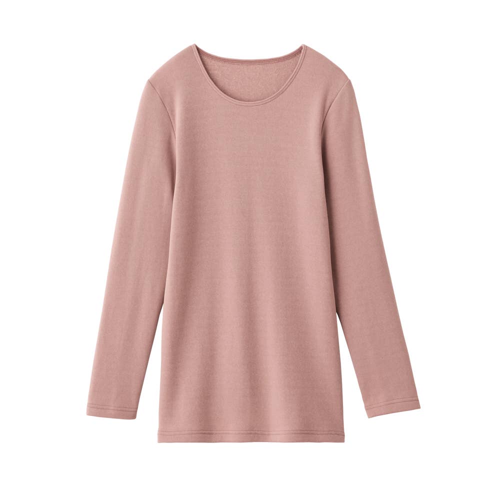 【寒さ知らず】8分袖インナー MH5646K オフピンク