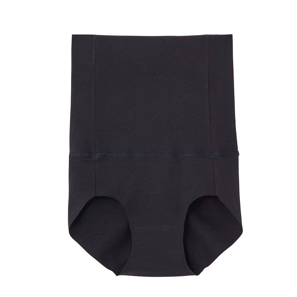 【綿のチカラ】ハラマキ付きショーツ MH7870P ブラック