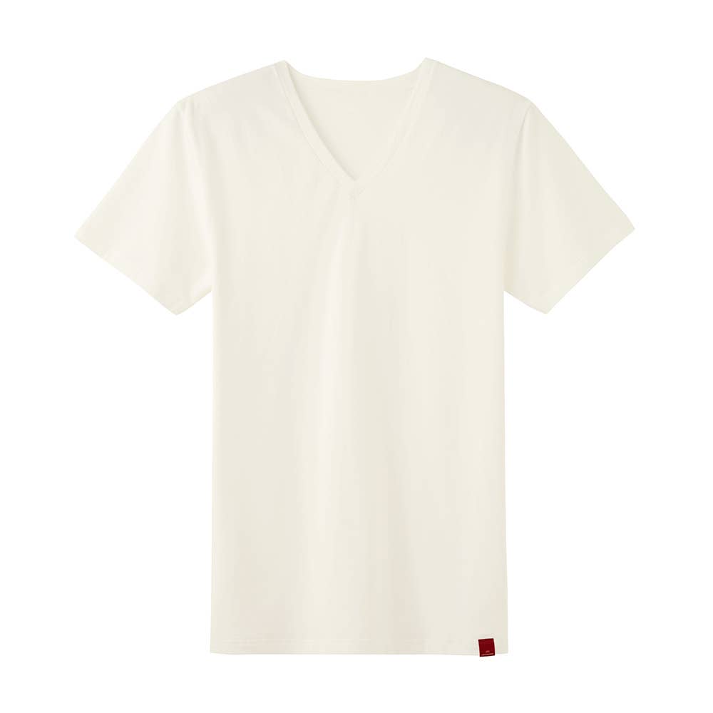 【綿のチカラ】ＶネックＴシャツ【SALE】 MHA115P ホワイト