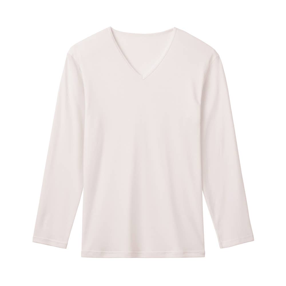 【ファイヤーアセドロン】長袖Vネック（V首） MHA409P オフホワイト