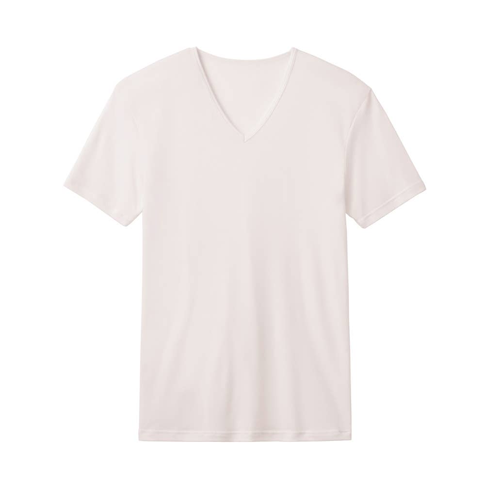 【ファイヤーアセドロン】VネックTシャツ（V首） MHA415P オフホワイト