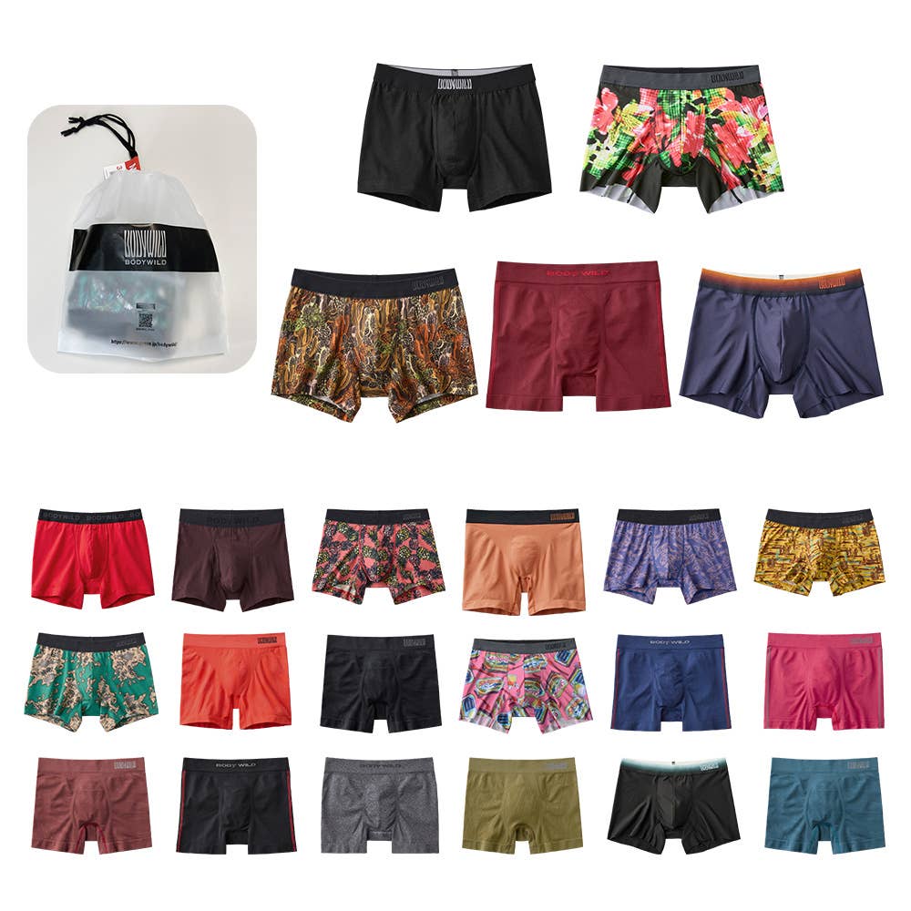 【數量限定福袋】 BODY WILD拳擊內褲5條組MXBW965組合