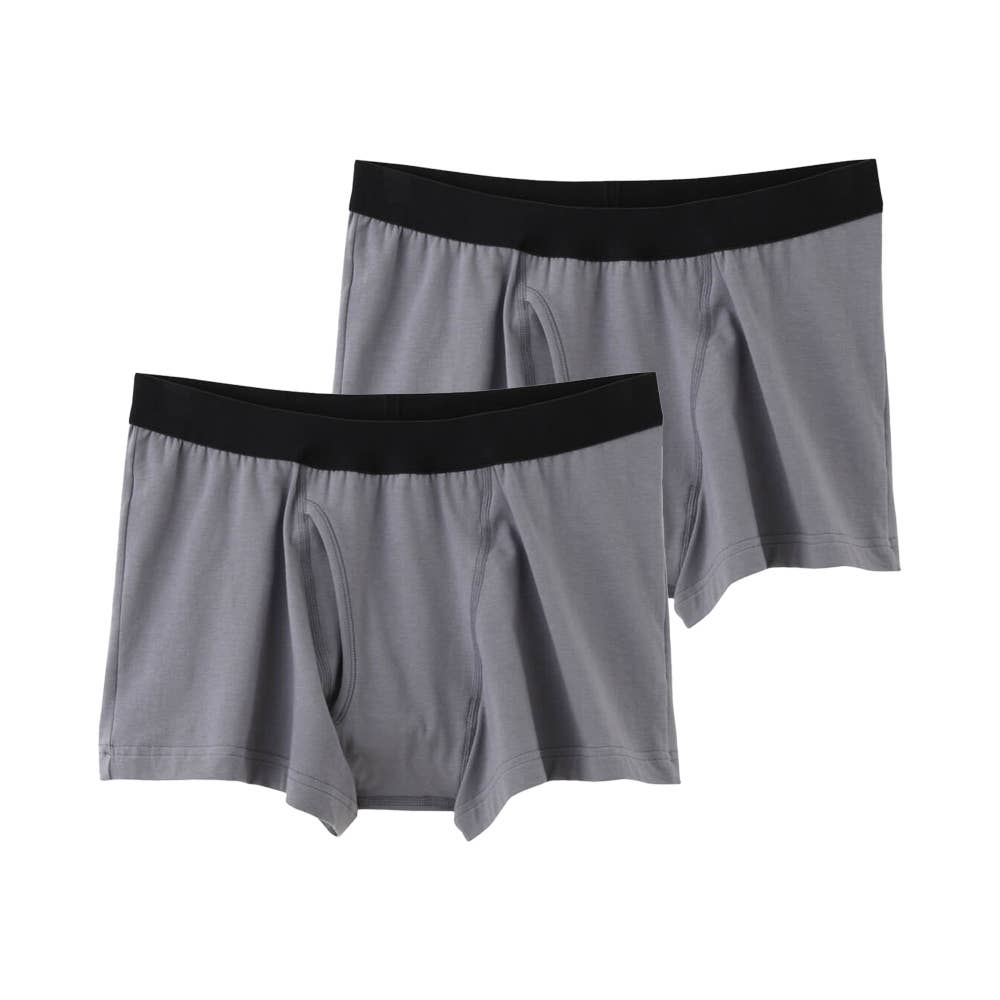 【ネット限定２枚セット】尿ジミ対応ボクサーパンツ（前あき） NE1080G グレー