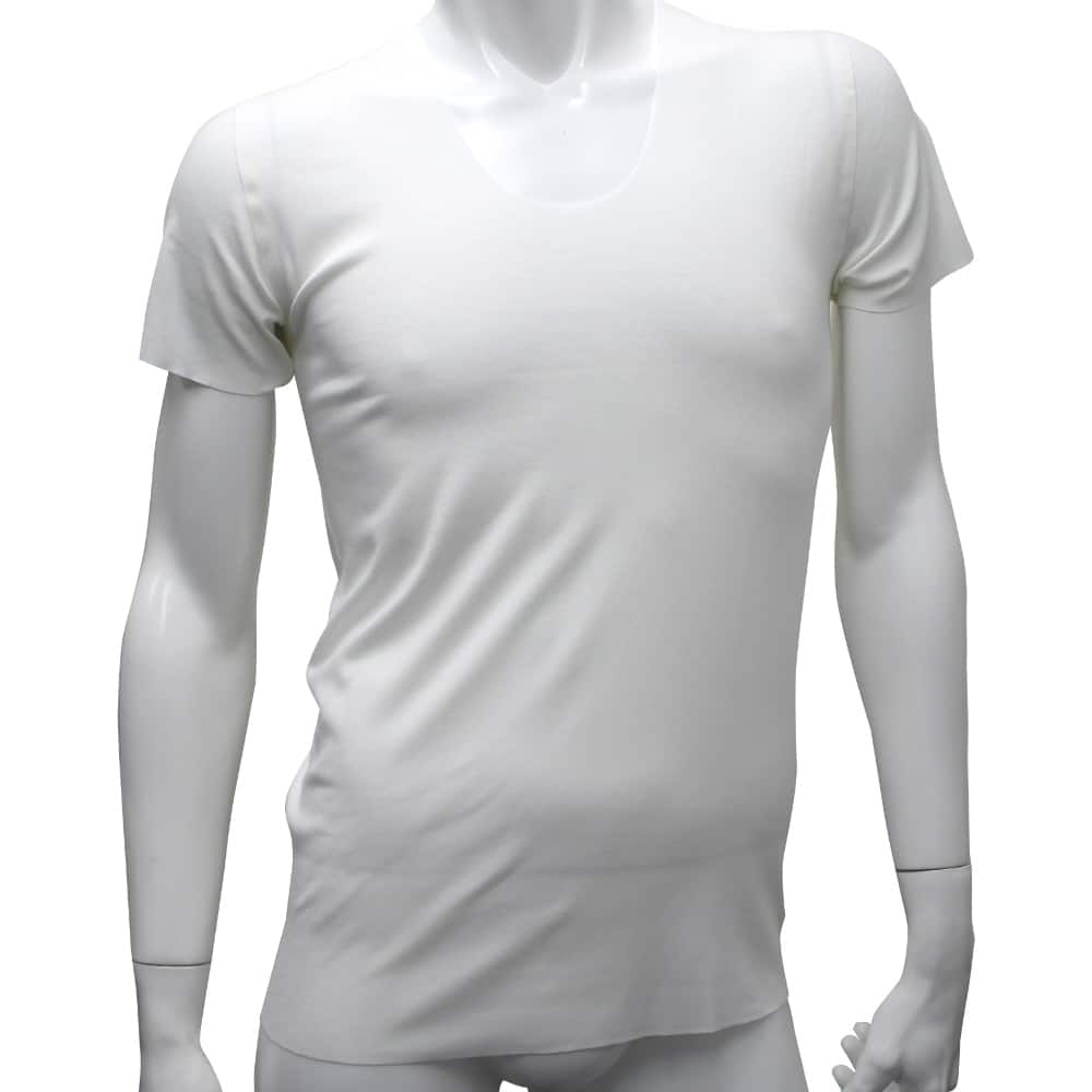 uネックtシャツ メンズ M オフホワイト メンズ uネックtシャツ メンズ M オフホワイト メンズ