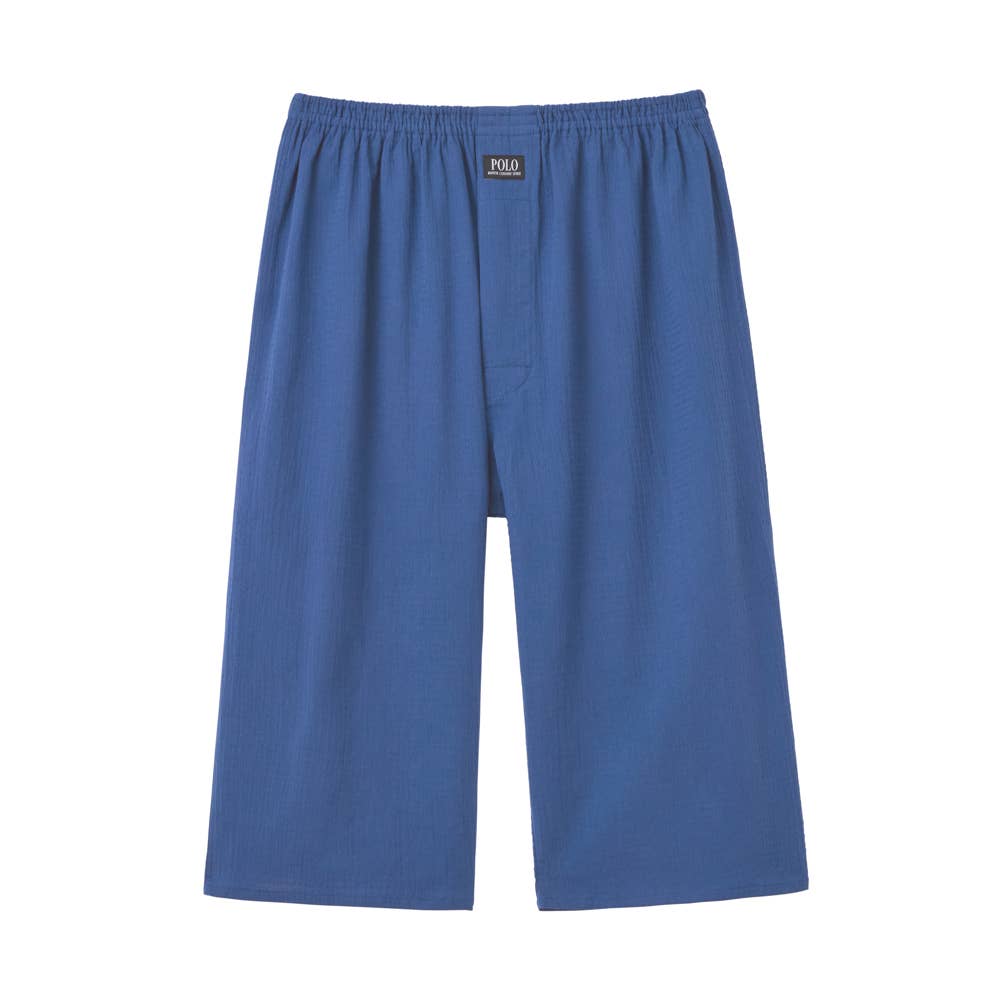 【高島ちぢみ使用】ステテコ（前あき）【SALE】 PBS961 ネービーブルー