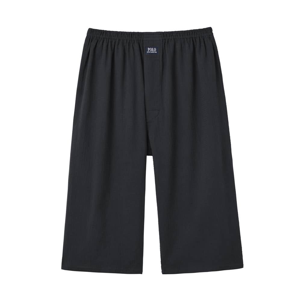 【高島ちぢみ使用】ステテコ（前あき）【SALE】 PBS961 ブラック