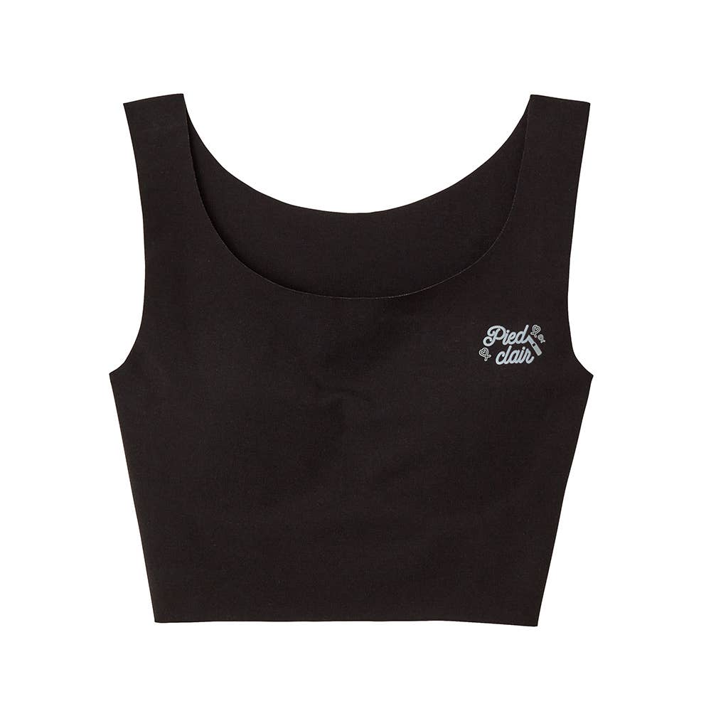 【綿混/保湿加工】ハーフトップ(140~160cm) PCD530EC ブラック