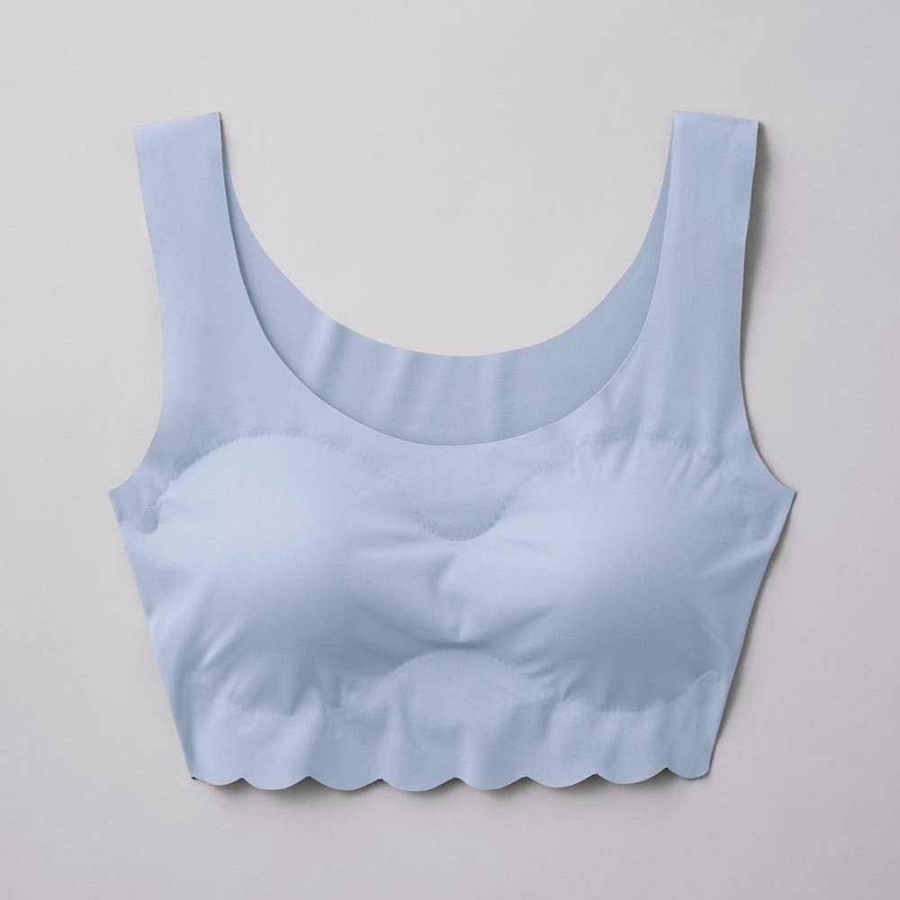 【縫い目ゼロ】ハーフトップ TB2555P ルアンブルー